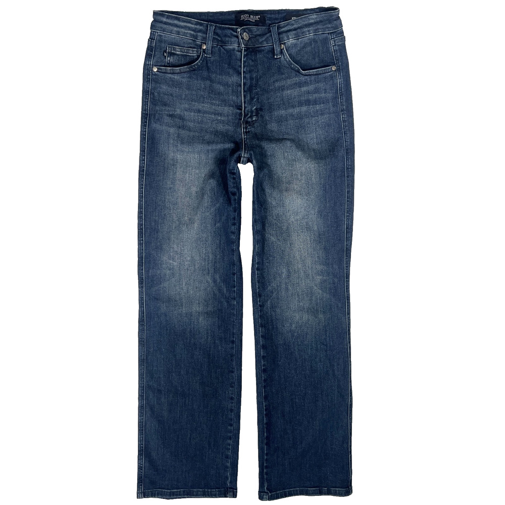 Judy Blue JB88861 DK 11 30 Tummy Control Straight Jeans Mid Rise Stretch Classic